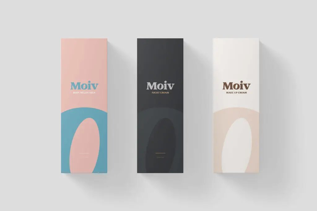 Moiv – obaly produktů